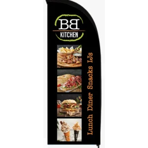 Beachvlag zonder stok of waterbak